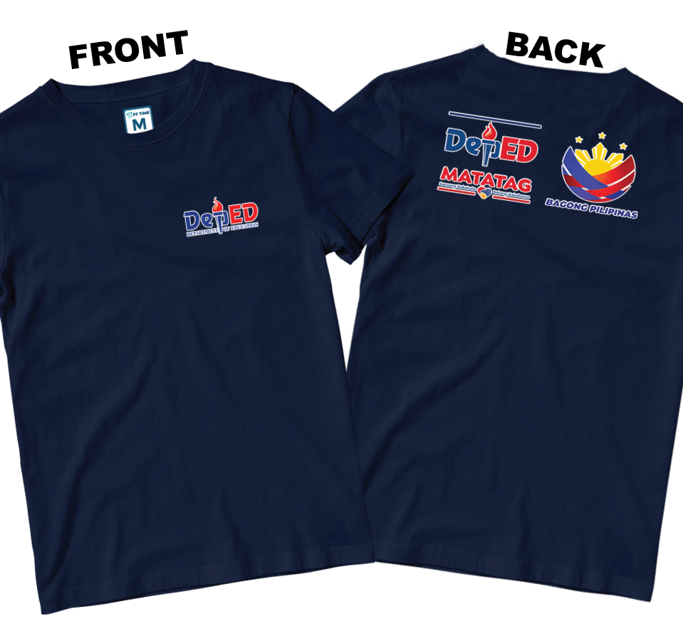 Cotton Shirt: DepEd Pocket 1 (Front and Back)