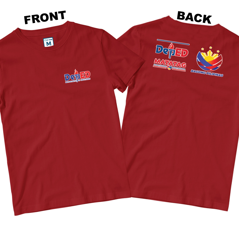 Cotton Shirt: DepEd Pocket 1 (Front and Back)