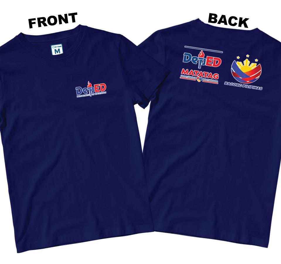 Cotton Shirt: DepEd Pocket 1 (Front and Back)