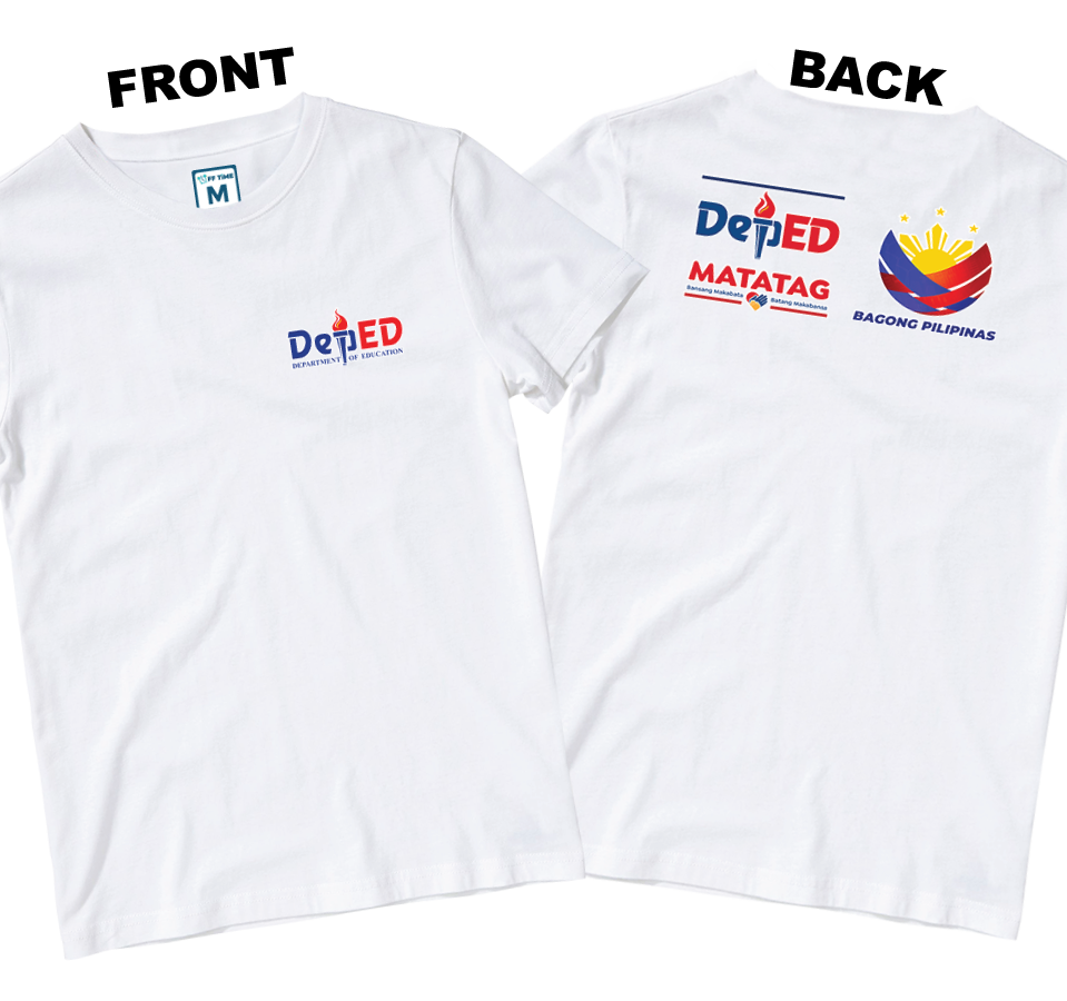 Cotton Shirt: DepEd Pocket 1 (Front and Back)