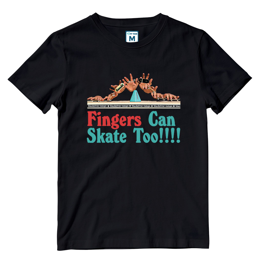 Cotton Shirt: Fingers Can Skate Too