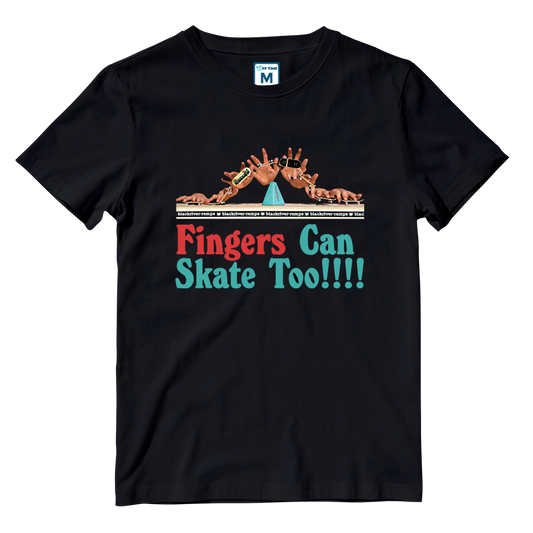 Cotton Shirt: Fingers Can Skate Too