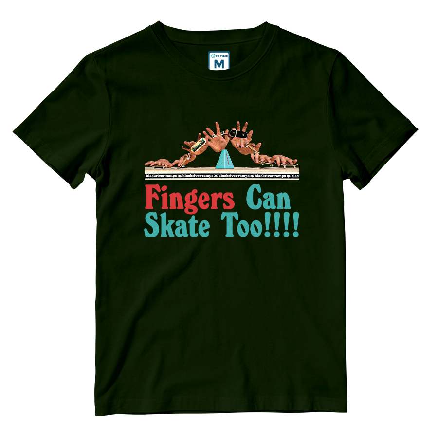 Cotton Shirt: Fingers Can Skate Too