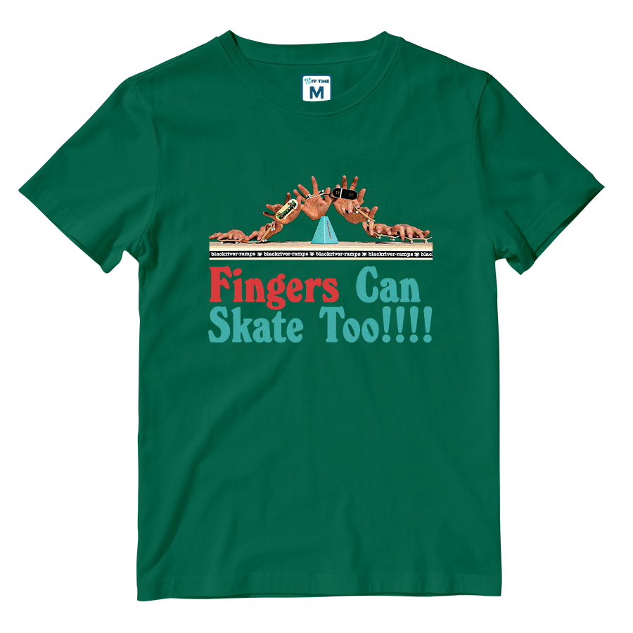 Cotton Shirt: Fingers Can Skate Too