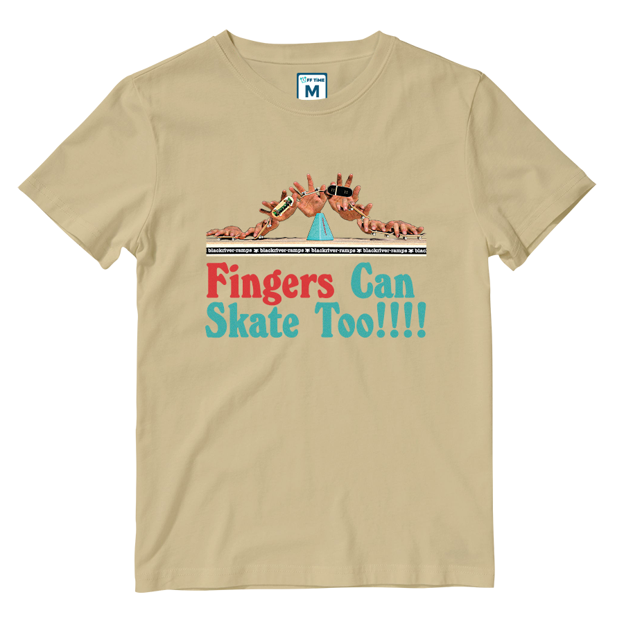 Cotton Shirt: Fingers Can Skate Too