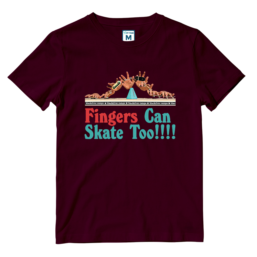 Cotton Shirt: Fingers Can Skate Too