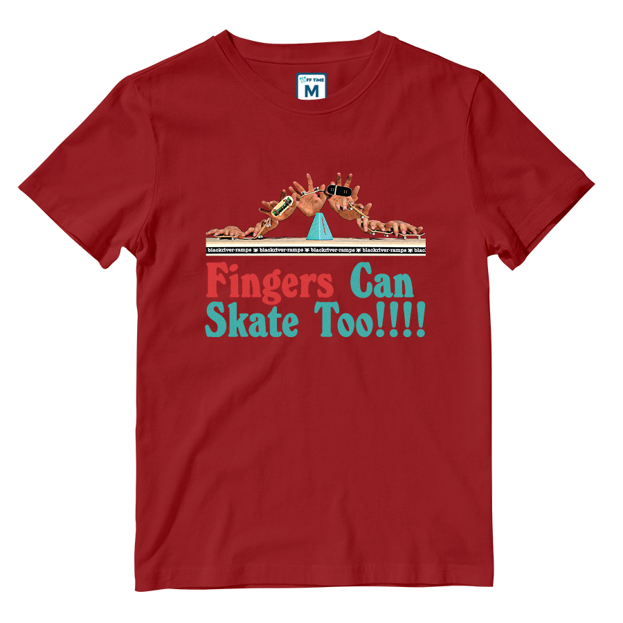 Cotton Shirt: Fingers Can Skate Too