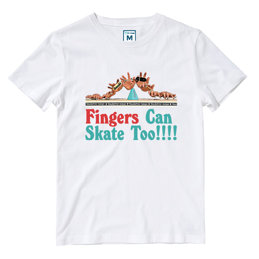 Cotton Shirt: Fingers Can Skate Too