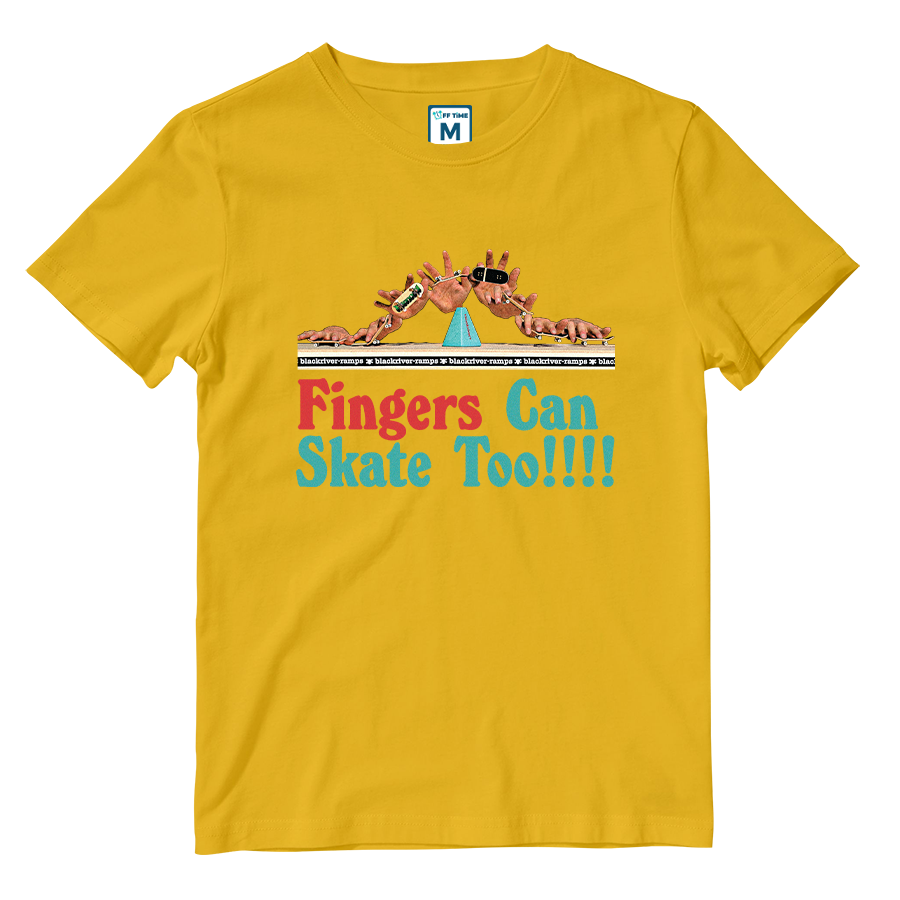 Cotton Shirt: Fingers Can Skate Too