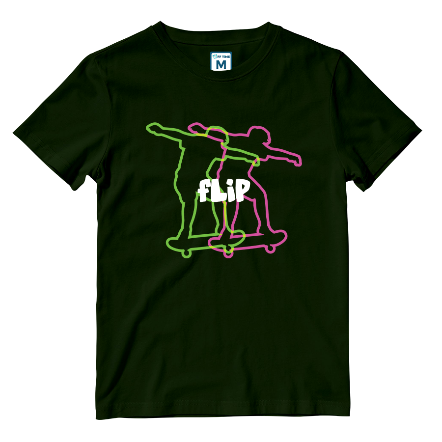Cotton Shirt: Neon Flip