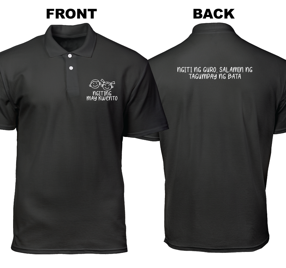 Cotton Polo Shirt: Ngiting may kwento (Front and Back)