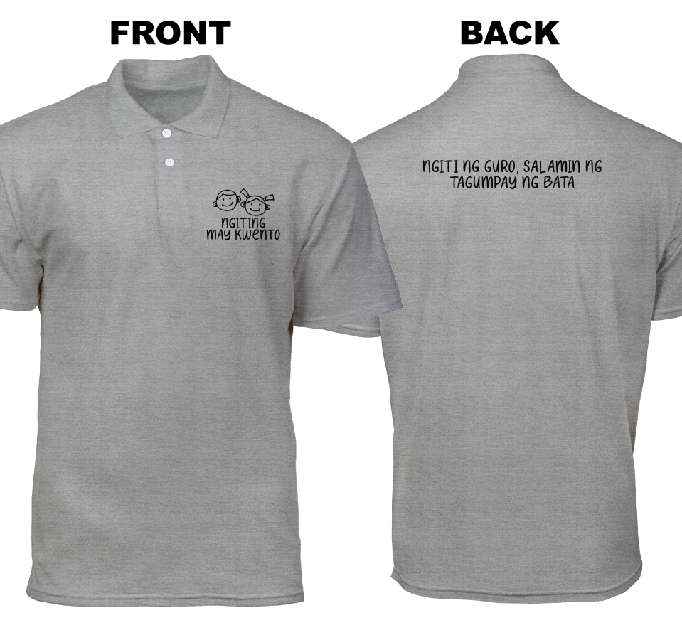 Cotton Polo Shirt: Ngiting may kwento (Front and Back)
