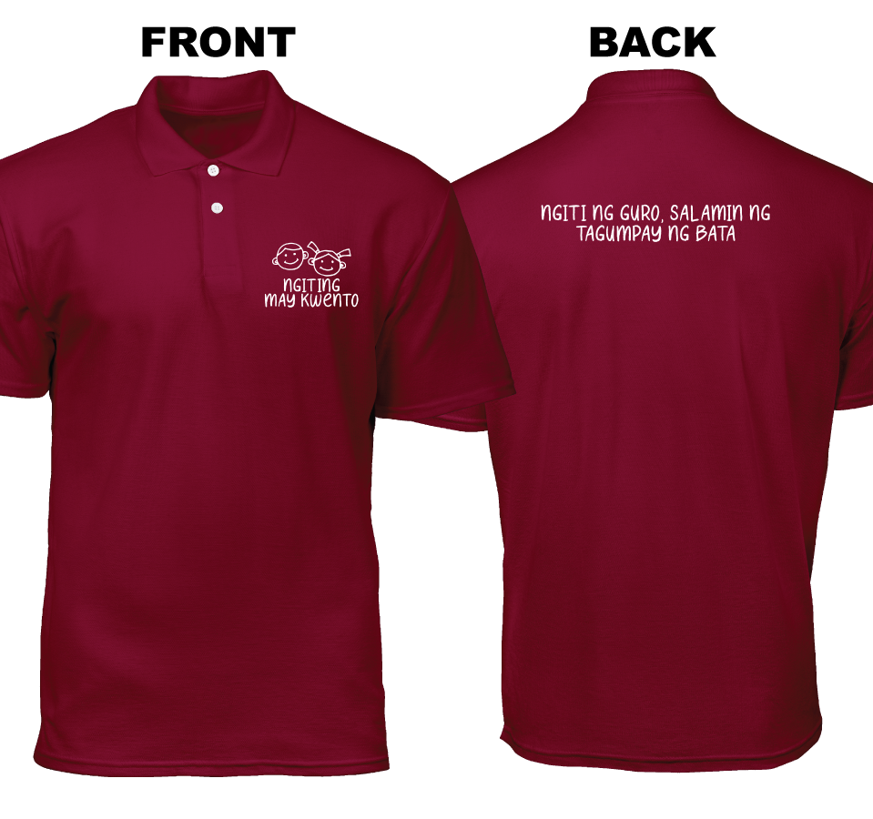 Cotton Polo Shirt: Ngiting may kwento (Front and Back)