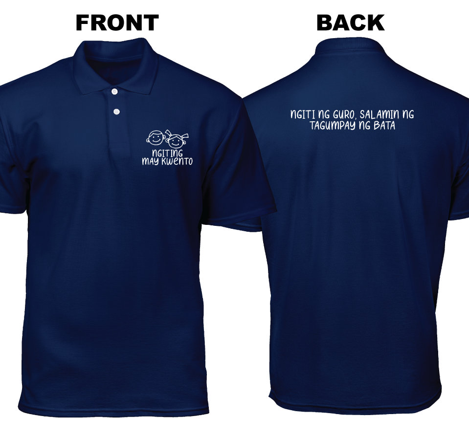 Cotton Polo Shirt: Ngiting may kwento (Front and Back)
