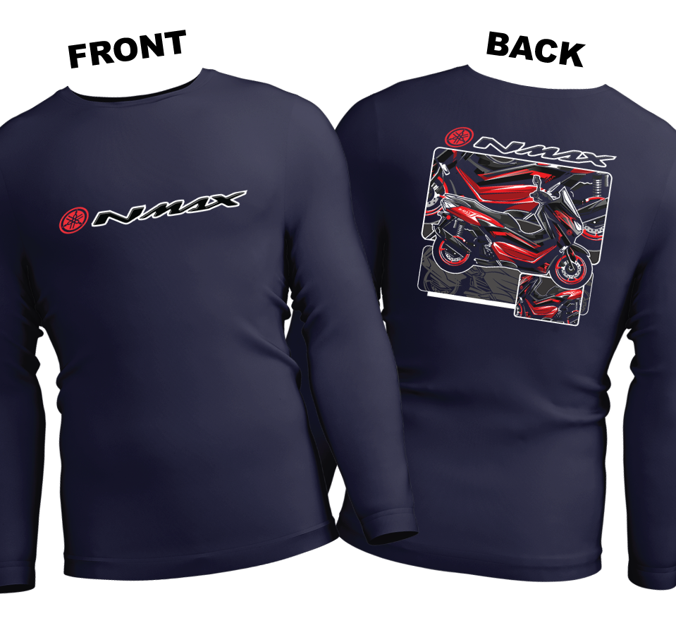 Long Sleeve Drifit Shirt: NMax (Front and Back)
