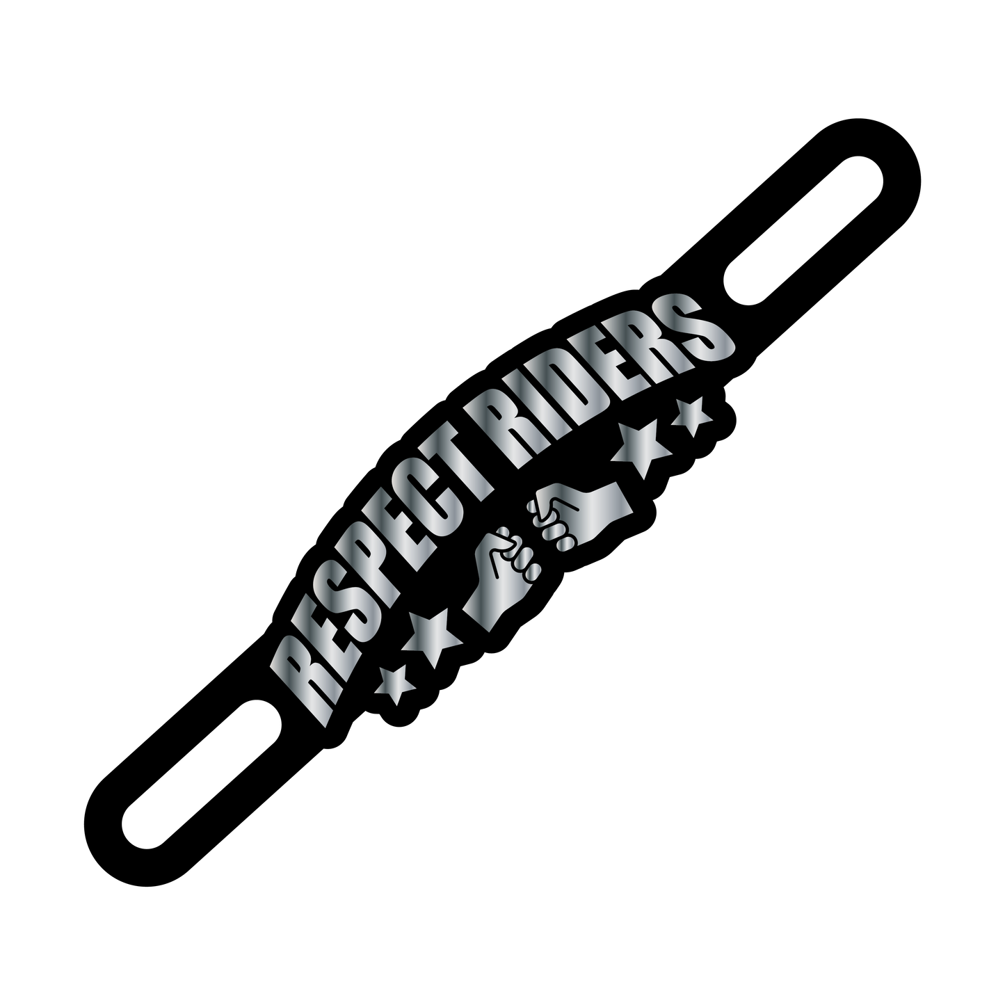Motorcycle Plate Badge: Respect Riders