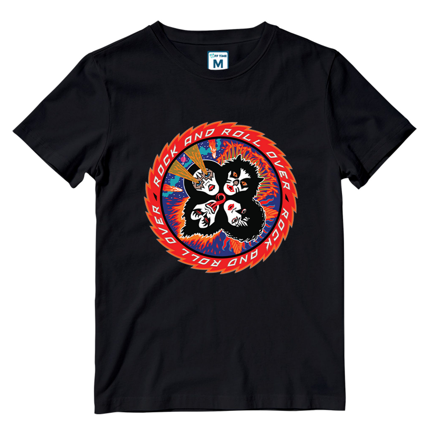 Cotton Shirt: Rock N Roll over