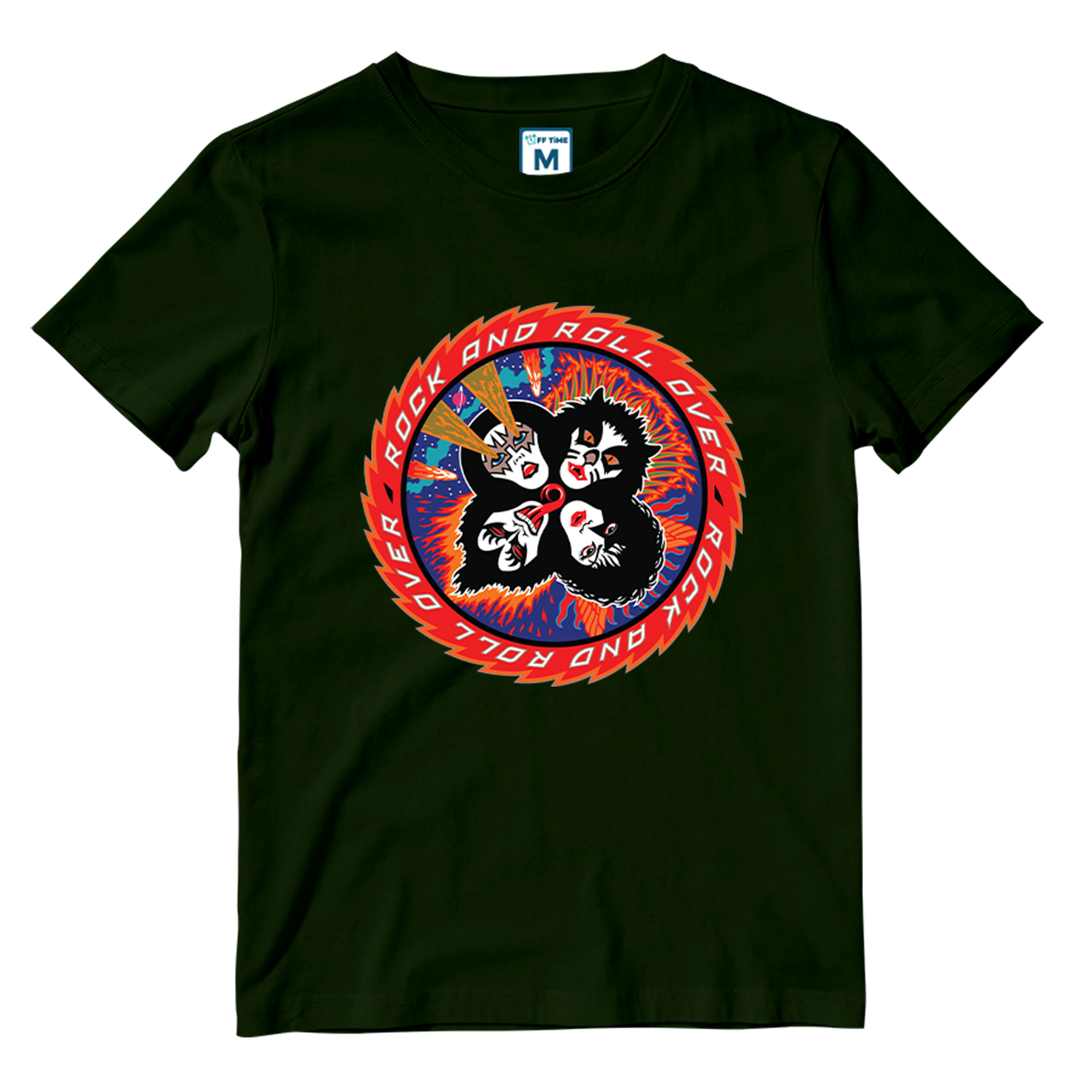 Cotton Shirt: Rock N Roll over