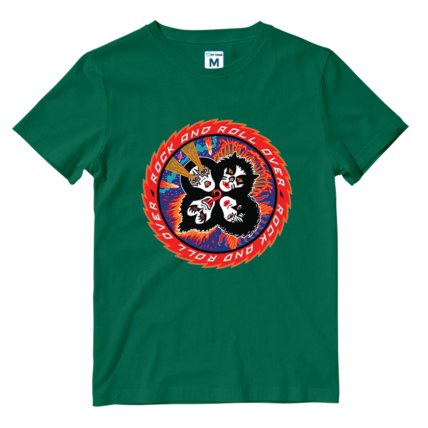 Cotton Shirt: Rock N Roll over