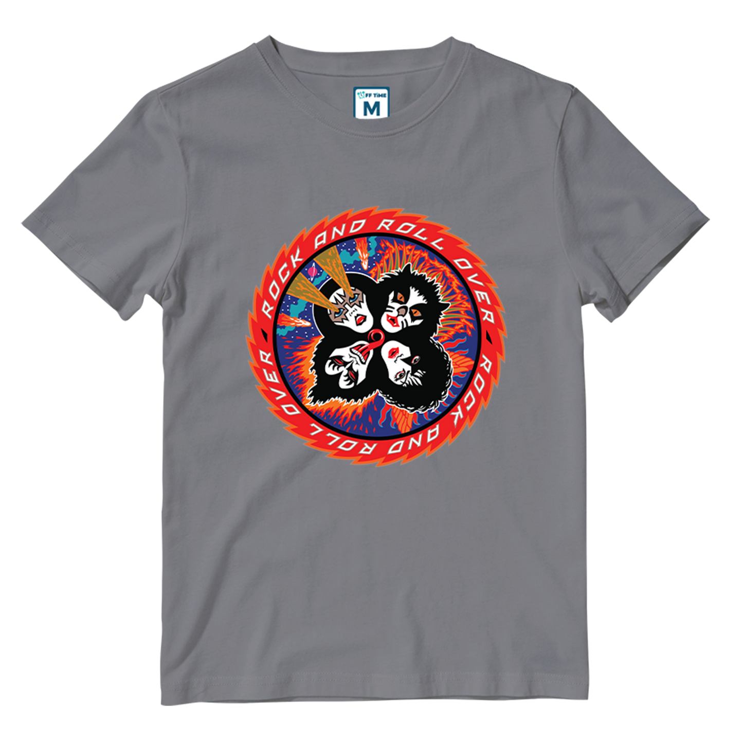 Cotton Shirt: Rock N Roll over