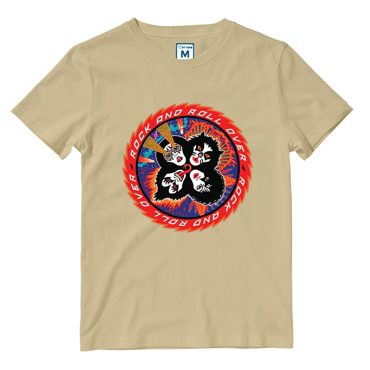Cotton Shirt: Rock N Roll over