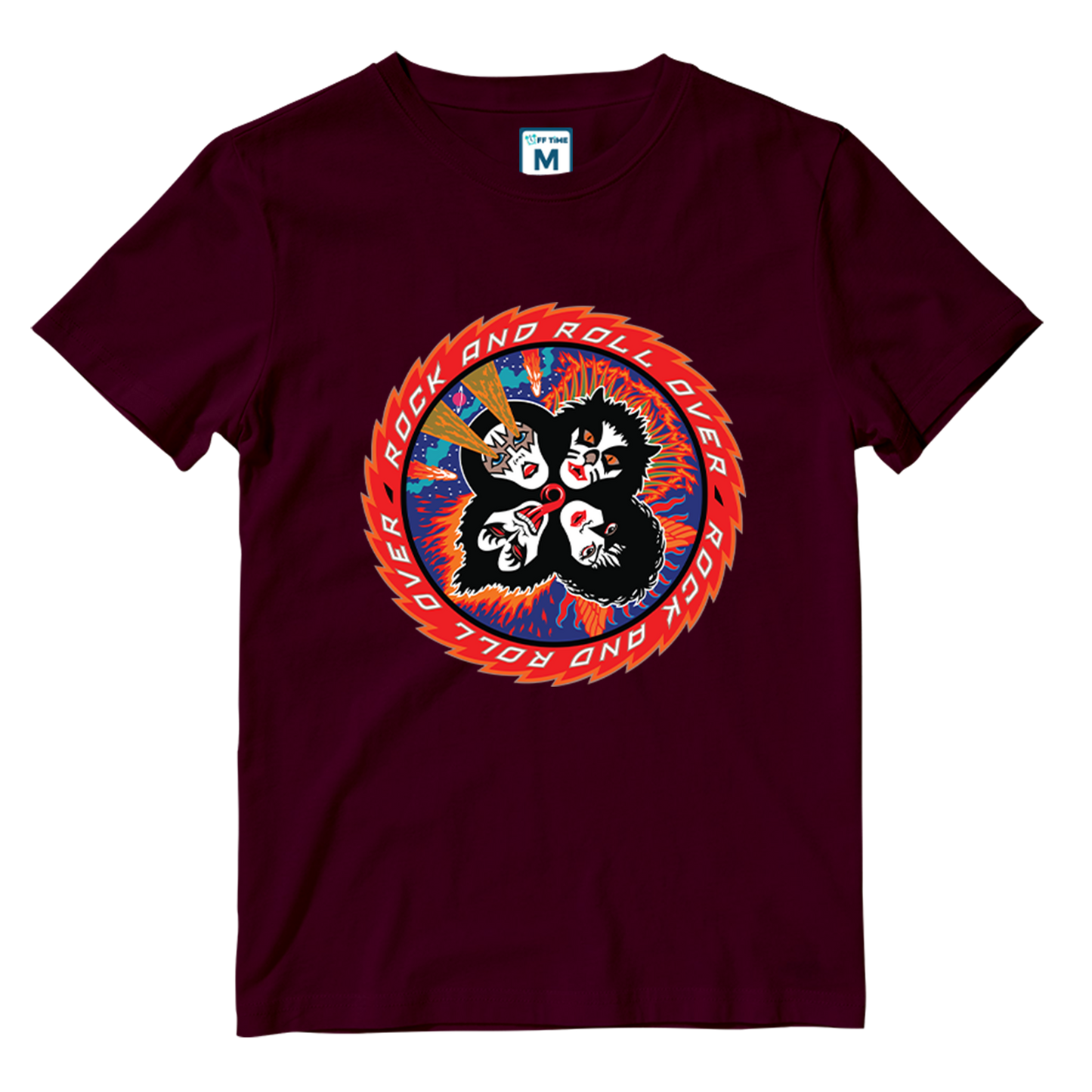 Cotton Shirt: Rock N Roll over