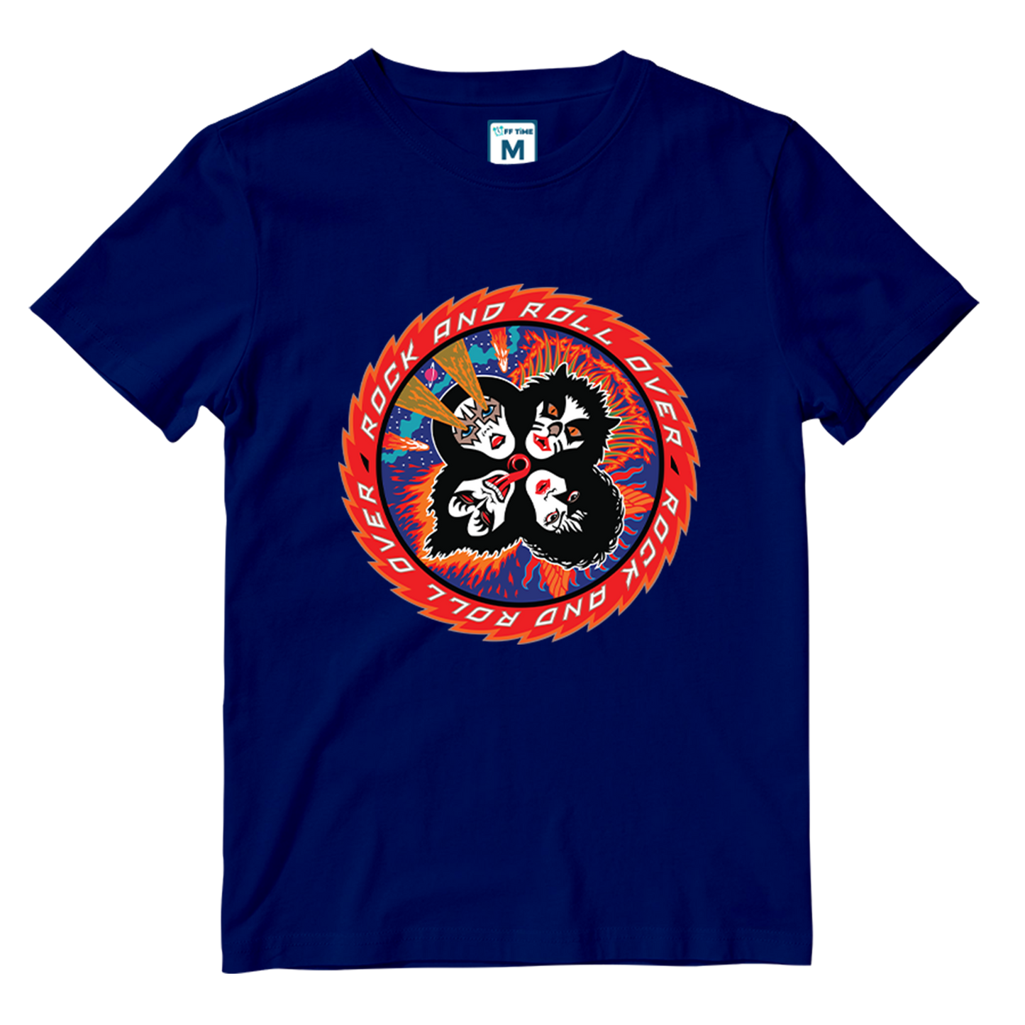 Cotton Shirt: Rock N Roll over