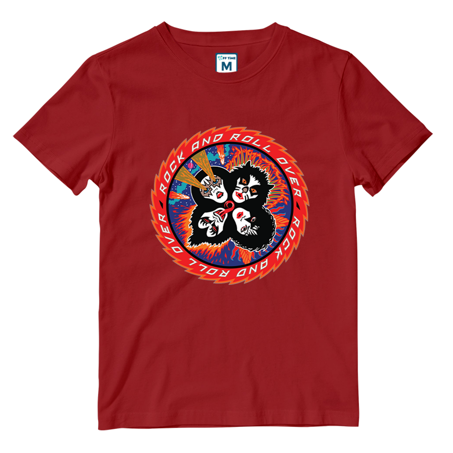 Cotton Shirt: Rock N Roll over