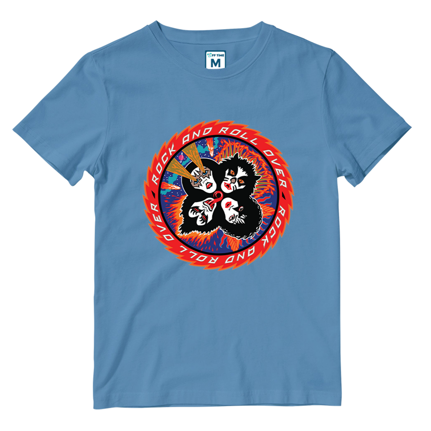 Cotton Shirt: Rock N Roll over
