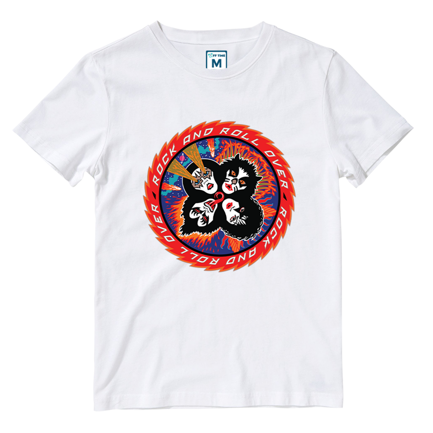 Cotton Shirt: Rock N Roll over