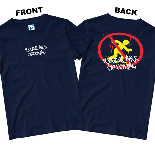 Cotton Shirt: Rules Are Optional (Front and Back)