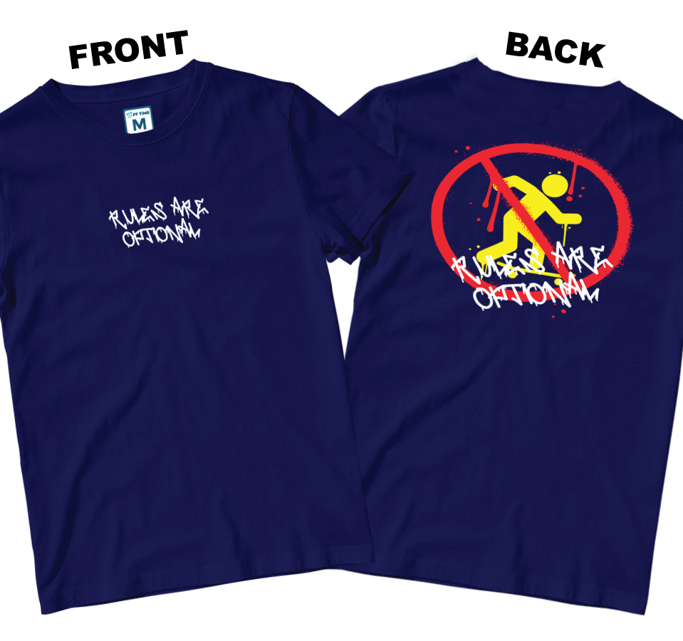 Cotton Shirt: Rules Are Optional (Front and Back)
