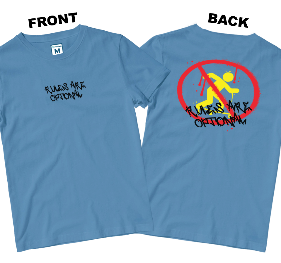 Cotton Shirt: Rules Are Optional (Front and Back)
