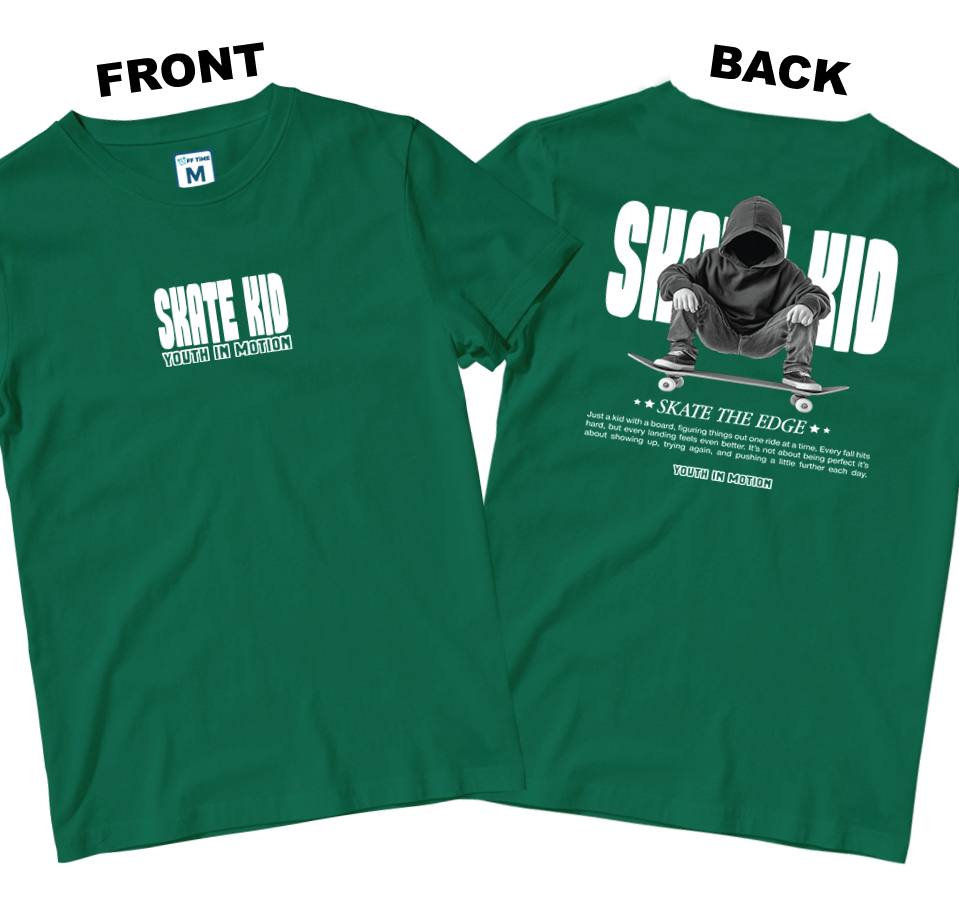 Cotton Shirt: Skate In Motion (Front and Back)