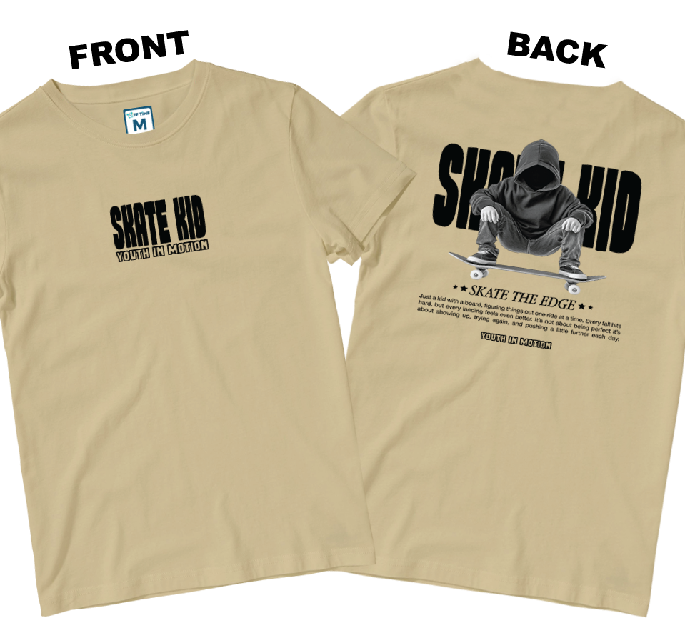 Cotton Shirt: Skate In Motion (Front and Back)
