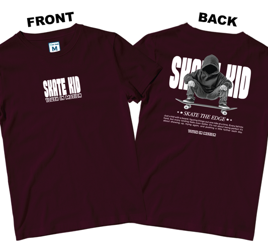 Cotton Shirt: Skate In Motion (Front and Back)