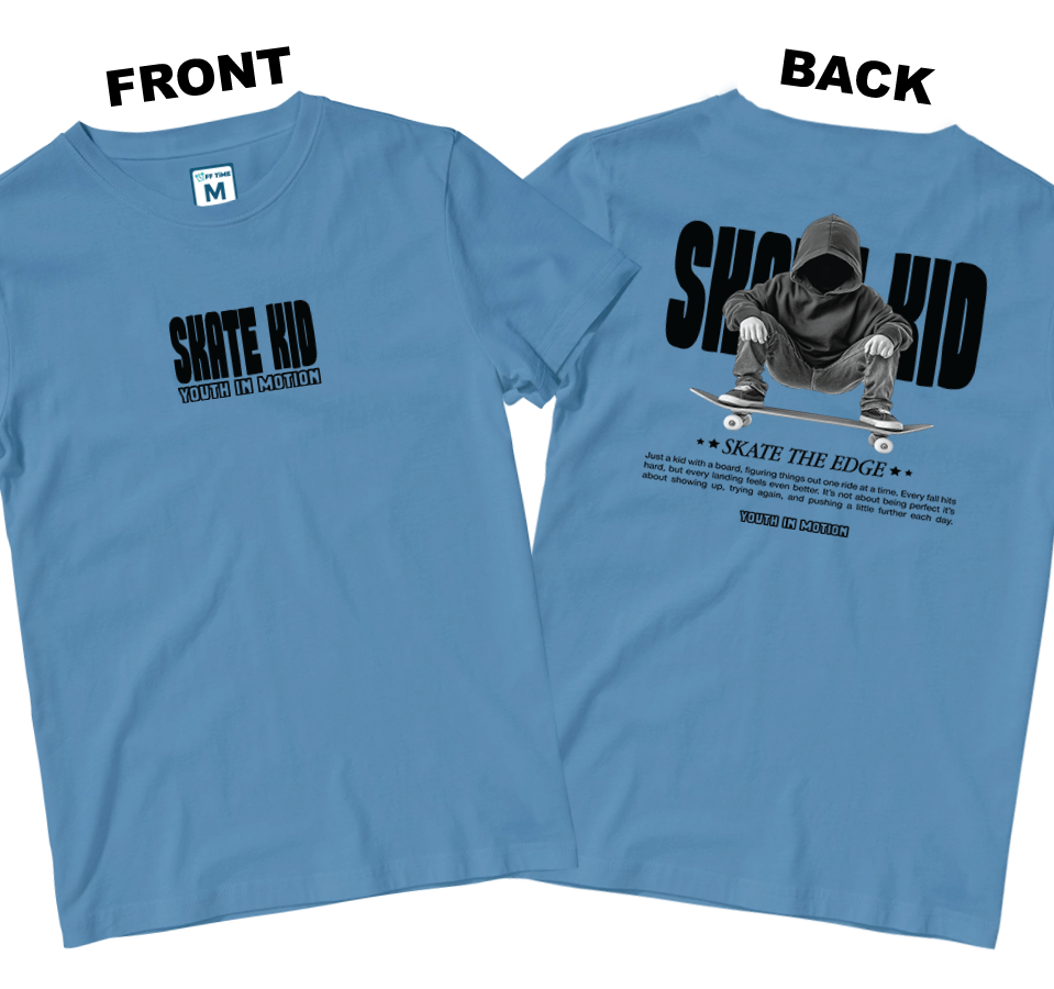 Cotton Shirt: Skate In Motion (Front and Back)