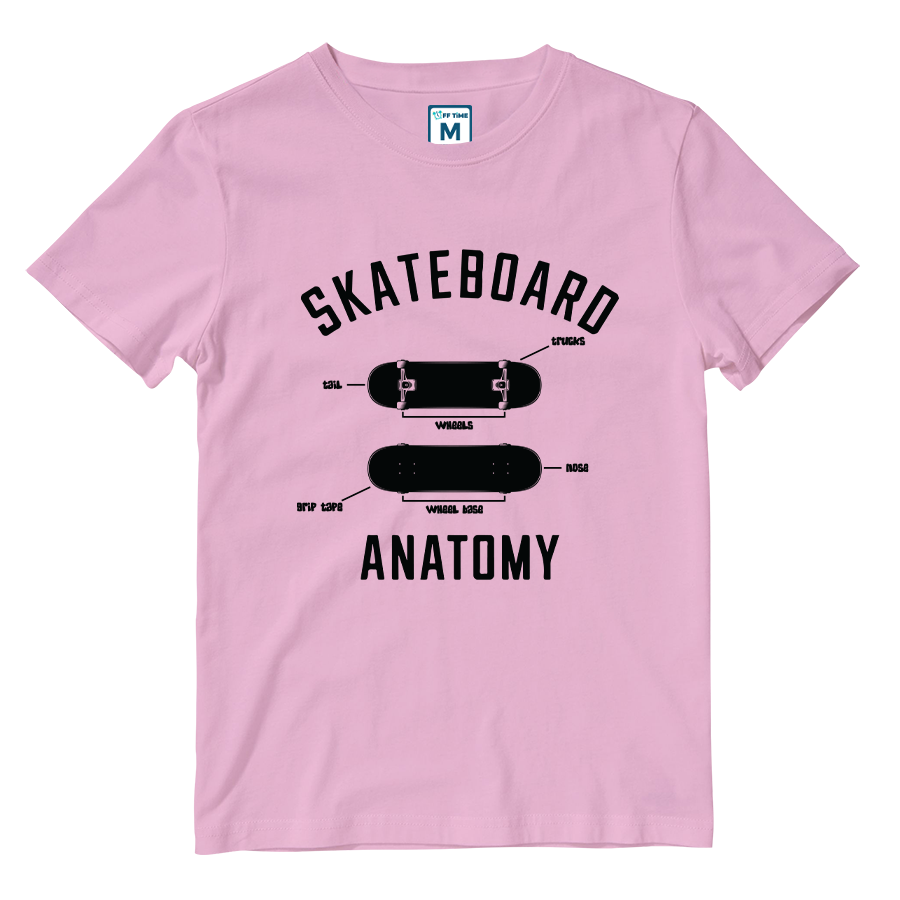 Cotton Shirt: Skateboard Anatomy