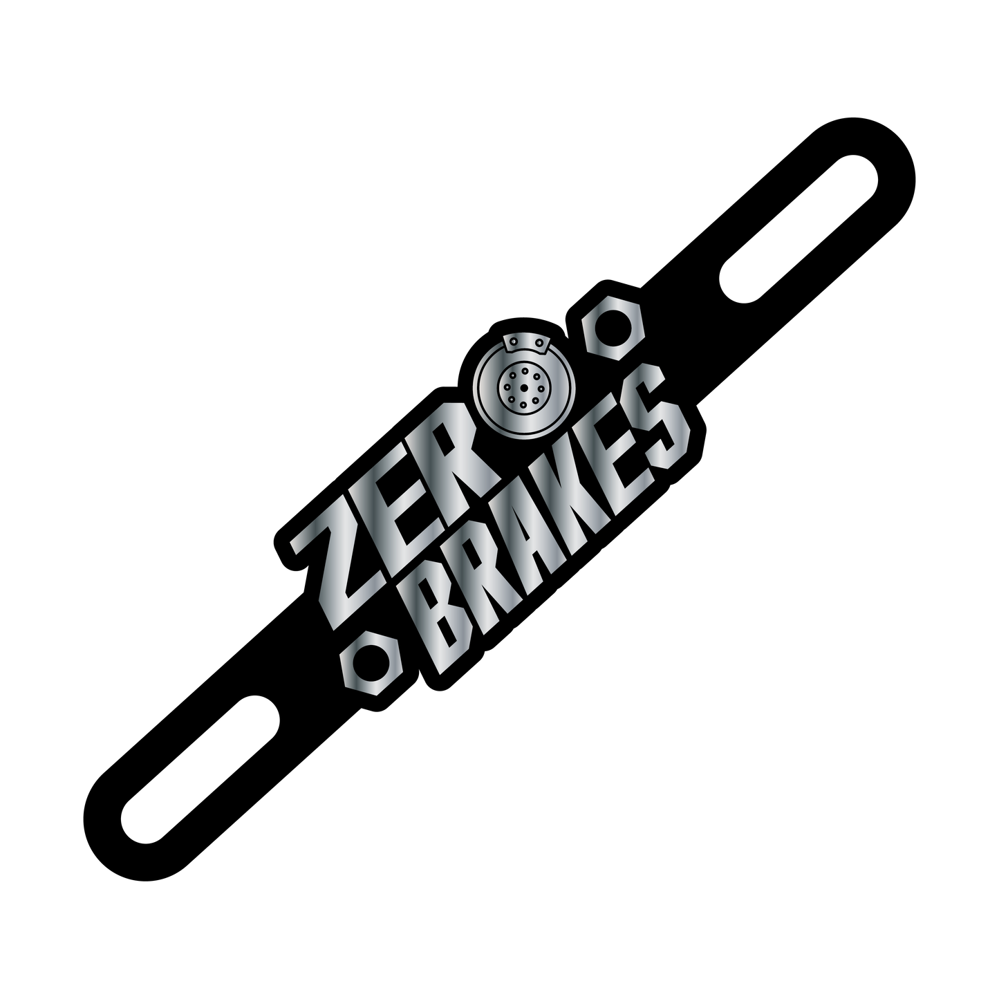 Motorcycle Plate Badge: Zero Brakes